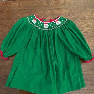 COPY - Petit Ami smocked Santa dress